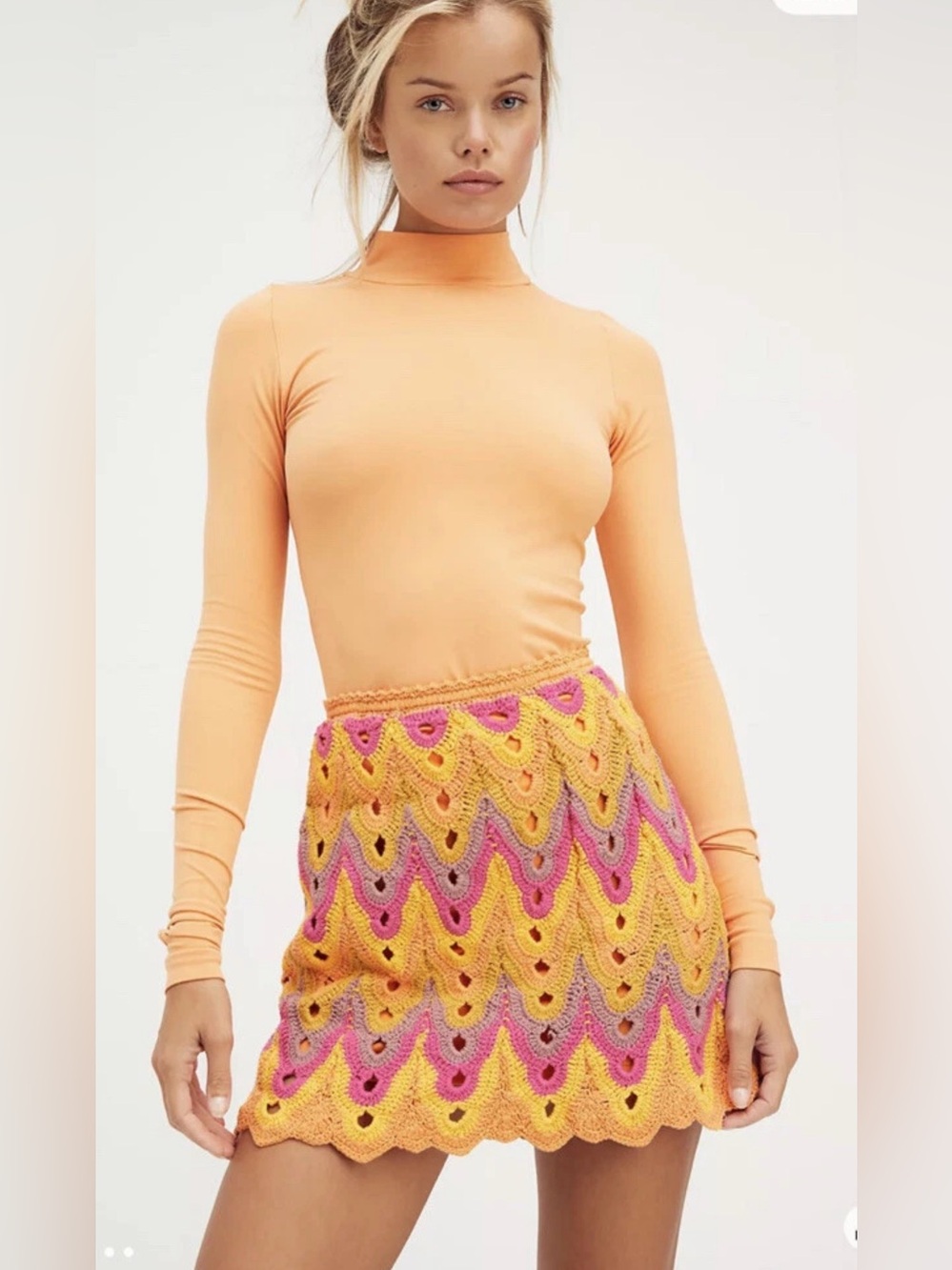 NWT Free People Crochet Skirt